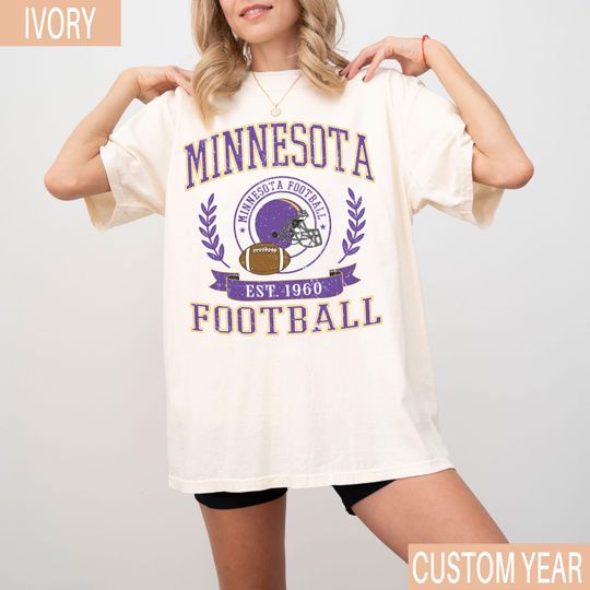 Vintage Minnesota Football T-Shirt, Retro Minnesota Game Day Shirt, Football Fan Gift, Minnesota Sports Tee