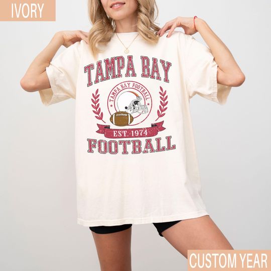 Vintage Tampa Bay Football T-Shirt, Retro Tampa Bay Game Day Shirt, Football Fan Gift, Tampa Bay Sports Tee