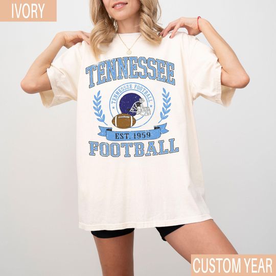 Vintage Tennessee Football  T-Shirt, Retro Tennessee Game Day Shirt, Football Fan Gift, Tennessee Sports Tee
