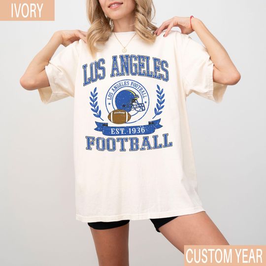 Vintage Los Angeles Football T-Shirt, Los Angeles football shirt, Los Angeles Football Fan Tee, Los Angeles t-shirt, Game Day