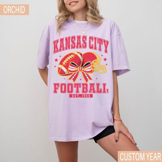 Vintage Kansas City Football T-Shirt, Retro Kansas City Game Day Shirt, Football Fan Gift, Kansas City Sports Tee