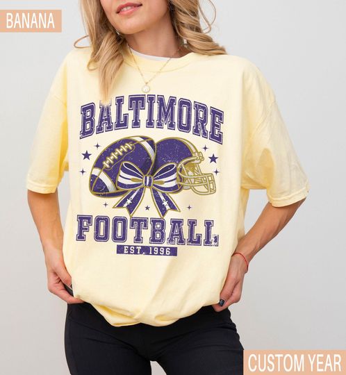 Vintage Baltimore Football T-Shirt, Retro Baltimore Game Day Shirt, Football Fan Gift, Baltimore Sports Tee