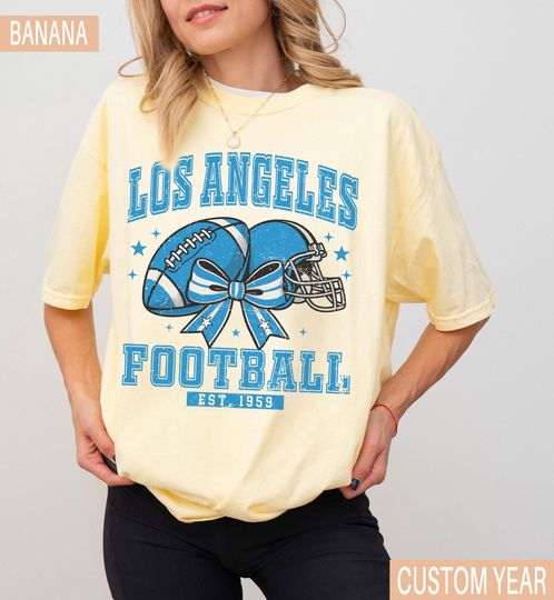 Vintage Los Angeles Football T-Shirt, Retro Los Angeles Game Day Shirt, Football Fan Gift, Los Angeles Sports Tee