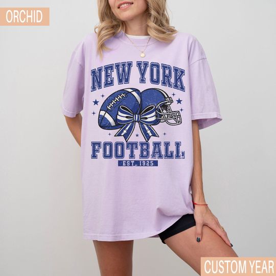 Vintage New York Football T-Shirt, Retro New York Game Day Shirt, Football Fan Gift, New York Sports Tee