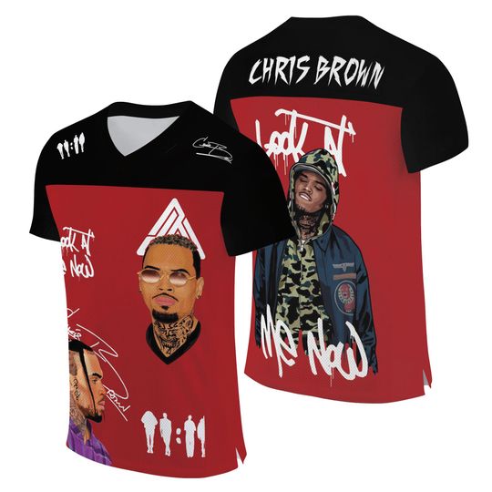 Chris Brown Vintage FootBall Jersey, Breezy Bowl XX Tour 2025 Shirt, Middle Finger Breezy