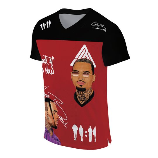 Chris Brown Vintage FootBall Jersey, Breezy Bowl XX Tour 2025 Shirt, Middle Finger Breezy