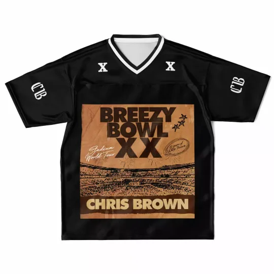 Chris Brown Breezy Bowl Tour Jersey – 2025 Summer Concert Merch