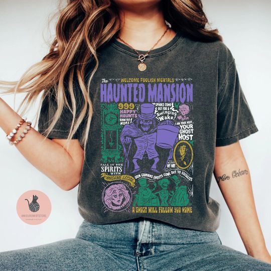 Retro Haunted Man-sion, Haunted Mansion Halloween, Mansion Halloween, Halloween Shirt