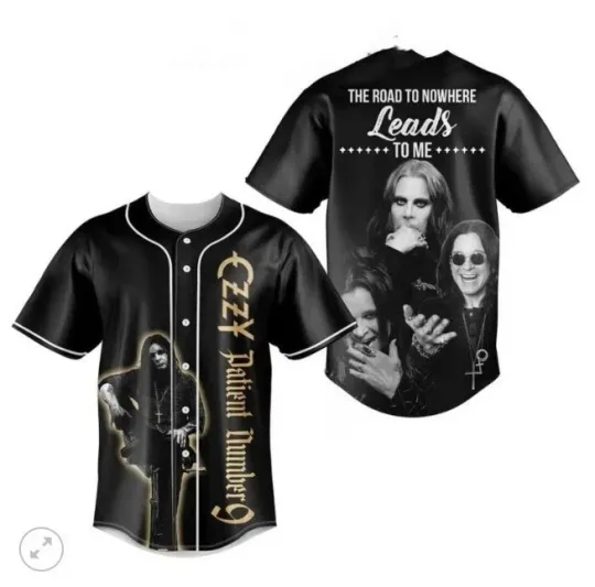 Ozzy Osbourne The Road To Nowhere baseball jersey