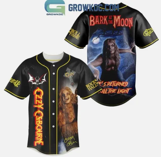 Ozzy Osbourne Bark At The Moon Baseball Jersey