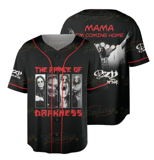 Ozzy Osbourne Jersey, The Prince Of Darkness Baseball Shirt, Ozzy Mama