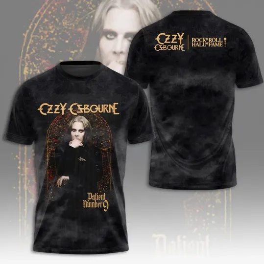NEW Ozzy Osbourne Patient Number 9 3D T-Shirt For Fans
