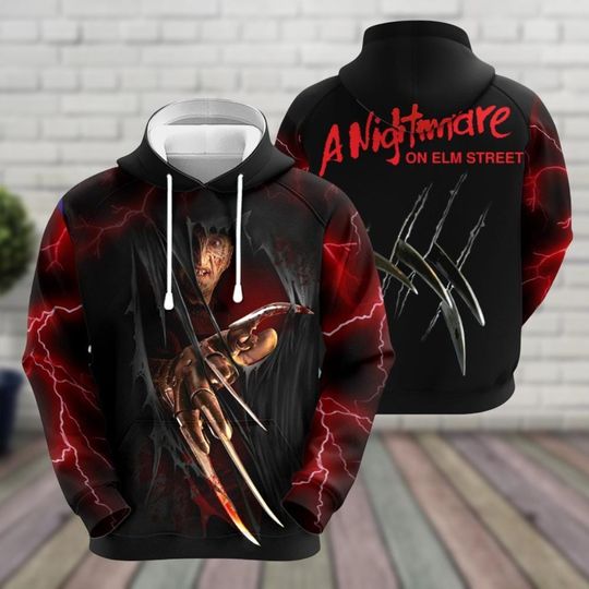 Halloween Freddy Krueger Hoodie, A Nightmare On Elm Street Shirt