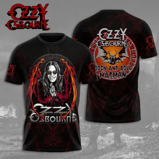 Black Sabbath x Ozzy Osbourne 3D T-Shirt For Rock Band Fans