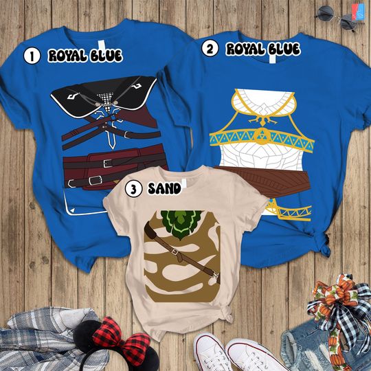Legend Of Zelda Link Costume Shirt | Legend Of Zelda Tears Of The Kingdom Halloween Tshirt | Zelda Korok Costume | Zelda Game Gaming Shirt