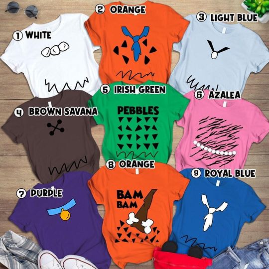 Stone Age Family Costume Shirt | Game Family Inspired Shirt | Halloween Cosplay Costumes For Family | Comedy Movie | Birthday Matching Shirt