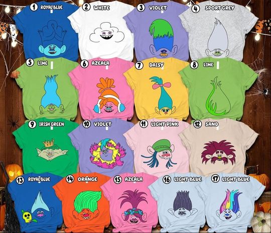 Trolls Friends Costume Halloween Shirt, Trolls Family Matching Shirt, Trolls Birthday Party Shirt, Family Matching Halloween 2025 Shirt