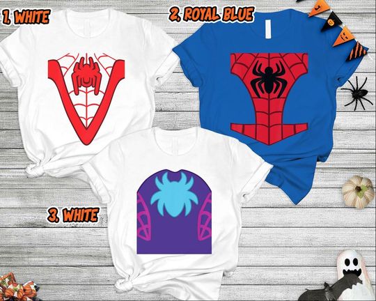 Spidey and His Amazing Friends Costume Halloween Shirt, Spider Man Halloween Shirt, Miles Morales Ghost Spider Halloween, Halloween Group