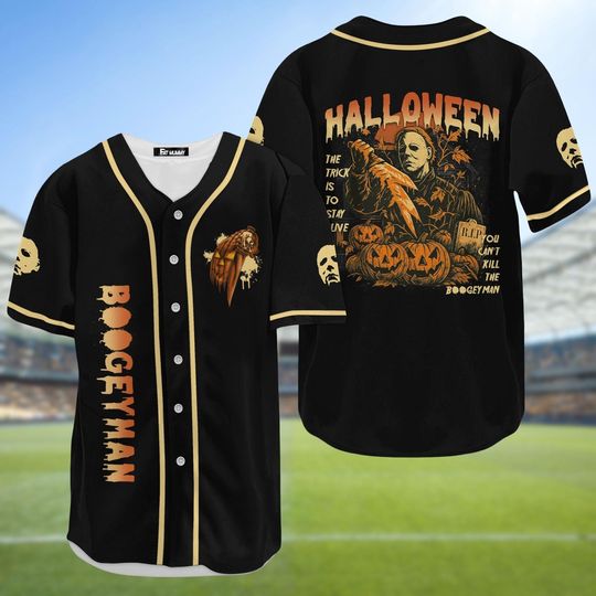 Michael Myers Baseball Jersey, Halloween Horror Jersey