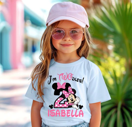 Minnie Birthday Shirt, Custom Minnie Mouse Shirt, 2nd Birthday Shirt for Girl