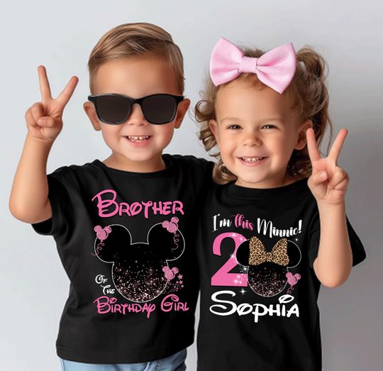 Minnie Birthday Shirt, Custom Minnie Mouse Shirt, Birthday Shirt for Girl