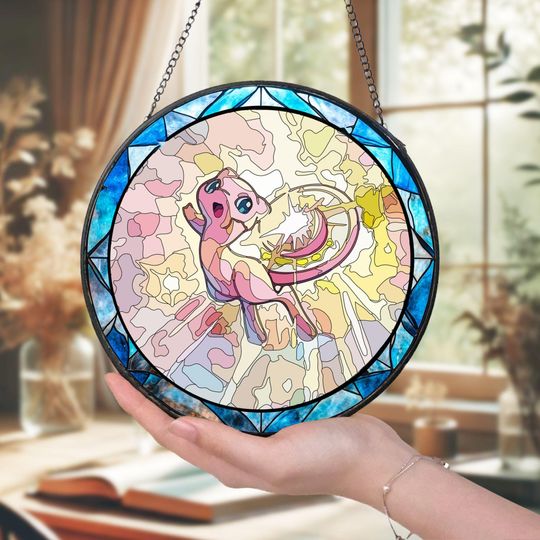 Handcrafted PKM Glass Suncatcher PKM Window Art Gift for Collectors Home Decor GlassArt