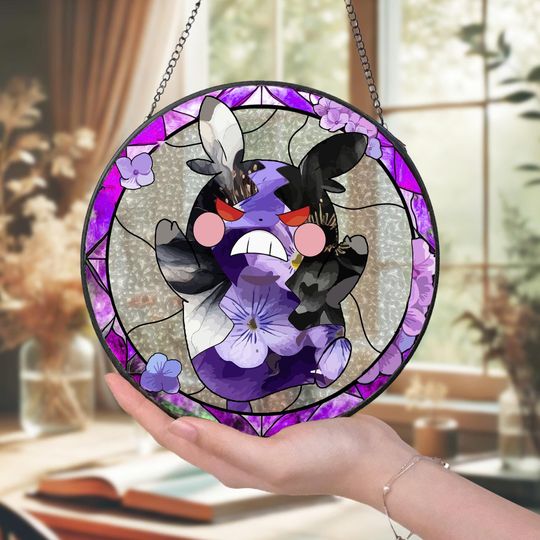 PKM Glass Suncatcher Wild Mood Window Art Perfect Gift for Fans