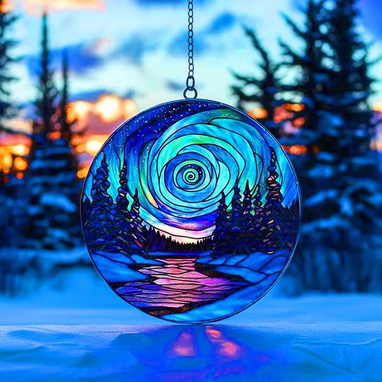 Voyageurs National Park Suncatcher, Northern Lights Window Decor