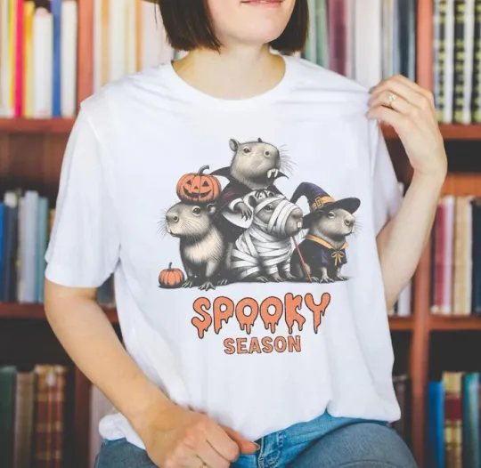 Capybara Halloween T Shirt - Monster Mash Capybara - Unique Halloween Capybara T