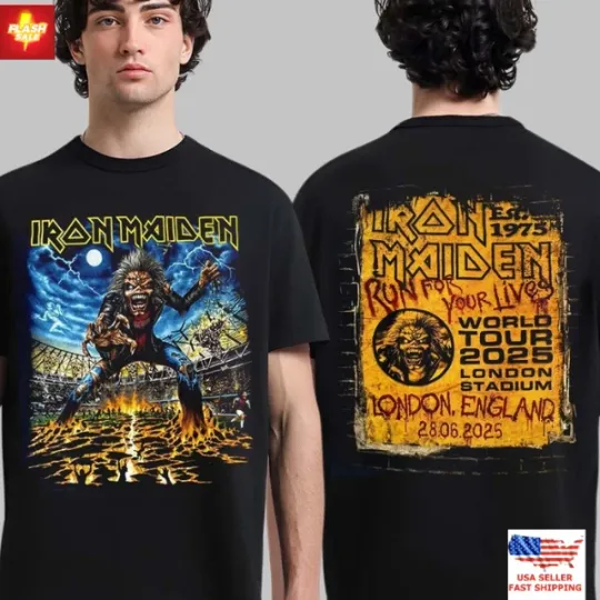 Iron Maiden-tour 2025 Anniversary-Run For Your Lives T-Shirt
