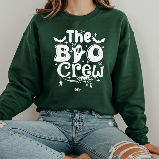 Boo Boo Crew Sweatshirt, Cute Ghost Sweater, Halloween Ghost Coffee Tee