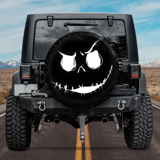 Jack Skellington Spare Tire Cover,Halloween 2025 Spare Tire Cover, Nightmare Before Christmas,The Pumpkin King