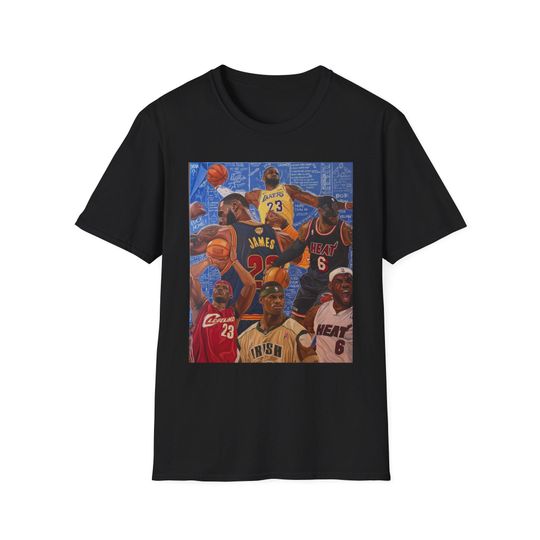 Lebron James T-Shirt, Vintage Sportswear for Fans, Gift for Fan