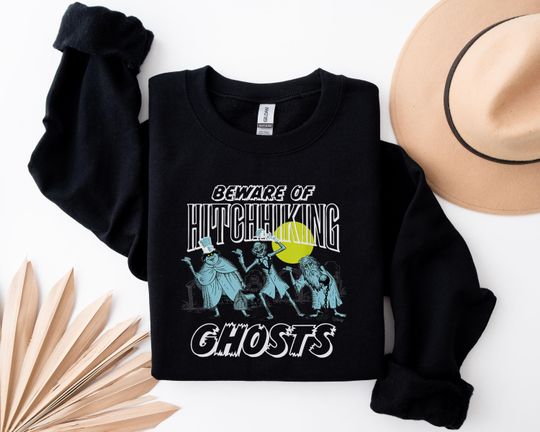 Hitchhiking Ghosts Sweatshirt, Haunted Mansion Sweatshirt