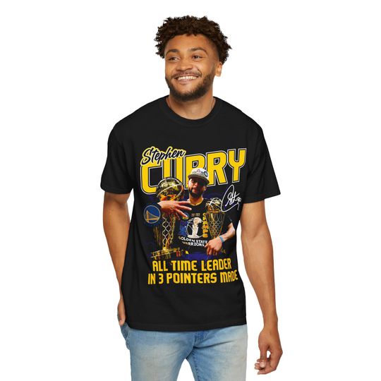 Stephen Curry Unisex Garment-Dyed T-Shirt, Basketball Fan Tee