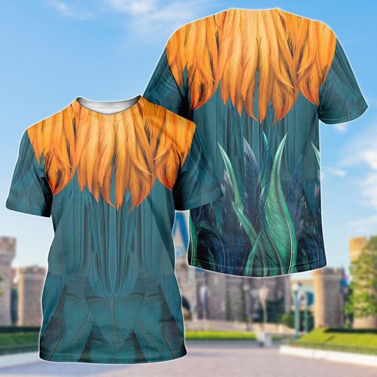 Hei Hei Costume 3D Tshirt, Moana Chicken Hoodie, Hei Hei Moana 3D Shirt, Disney Cosplay Halloween Outfit, Halloween Costume Gift