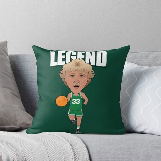 Larry Bird Legend 33   Pillow, Basketball Gift, Gift for Fan