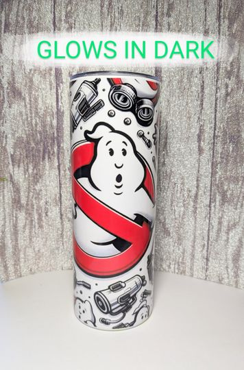Ghostbusters glow tumbler | glow in the dark tumbler | sublimation tumbler