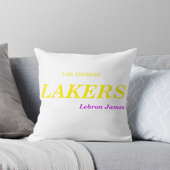 Los Angeles Lebron James Pillow, NBA Gift, Gift for Fan