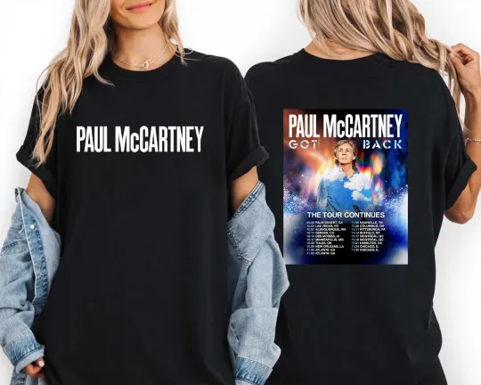 P McCartney Got Back Tour 2025 T-Shirt