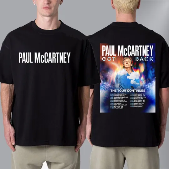 Got Back The Tour Continues 2025 Poster T-Shirt