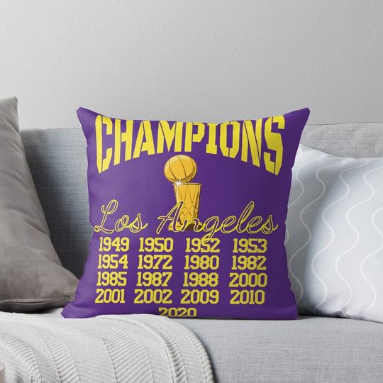 Los Angeles Champions  Pillow, Basketball Gift, Gift for Fan