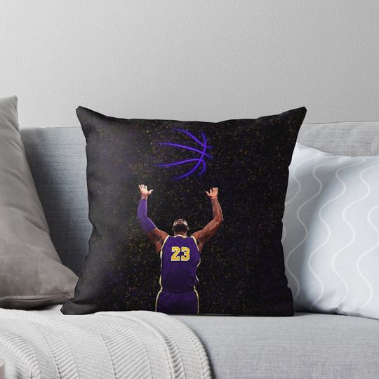 Lebron James 23 Pillow, Basketball Gift, Gift for Fan