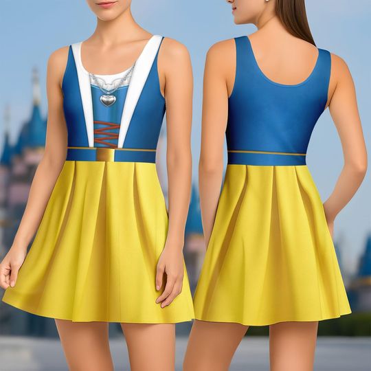 Snow White Skater Dress, Snow White Running Dress Costume, Disneybound Princess Outfit, Poison Apple Skater Dress, RunDisney Park Merch