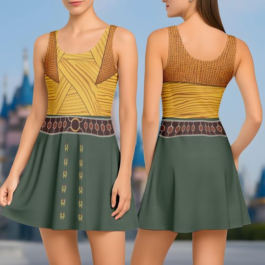 Raya and The Last Dragon Cosplay Costume, Raya Costume Dress for Girls, Princess Disney Raya Summer Dress, Magic Kingdom Dress For Wome