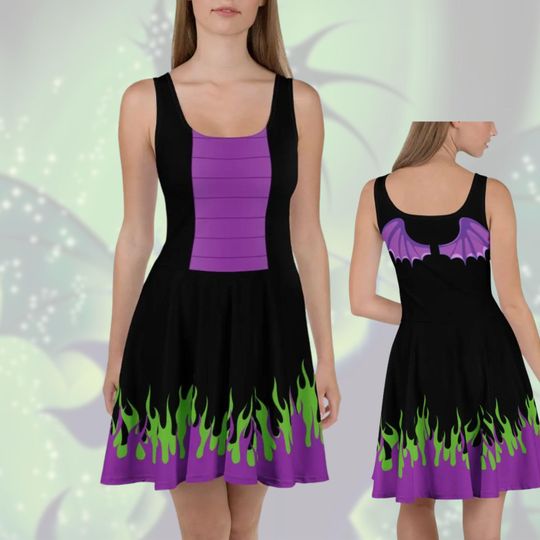 Maleficent Dragon Dress Womens Disney Villain costume Sleeping Beauty cosplay run Disney dress