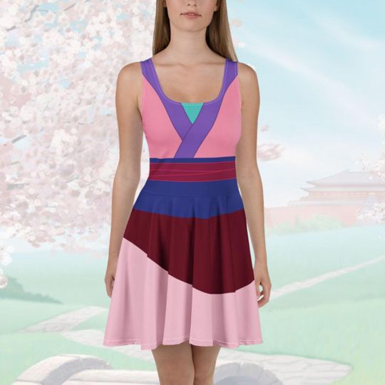 Mulan Dress Womens Disney cosplay run Disney costume marathon running dress