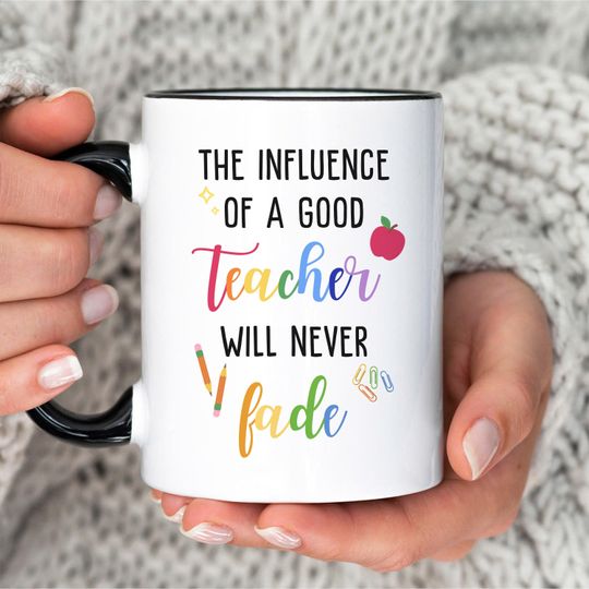 Teacher Appreciation Gift, Teacher Rainbow Mug, Back To School Gift, Thank You Gift for Mentor, Teacher Life Cup, First Day of School Gift