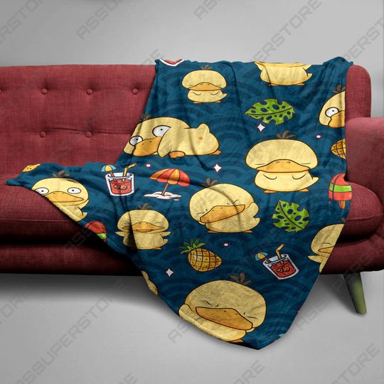 Ducky Fleece Blanket Home Decor Baby Blanket Gift