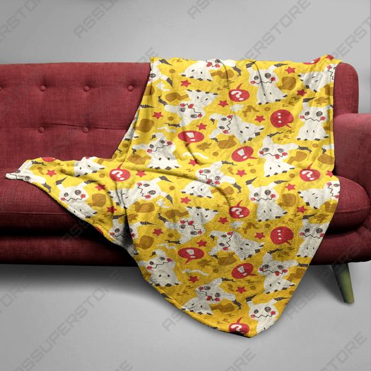 Mimi Fleece Blanket Home Decor Ghost Blanket Gifts